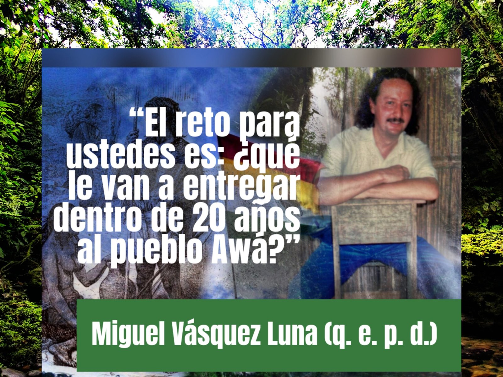 Conmemoración de los 12 años de la partida de Miguel Vásquez Luna